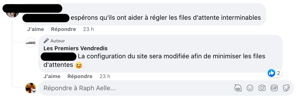 R\u00e9actions sur le retour des Premiers Vendredis.