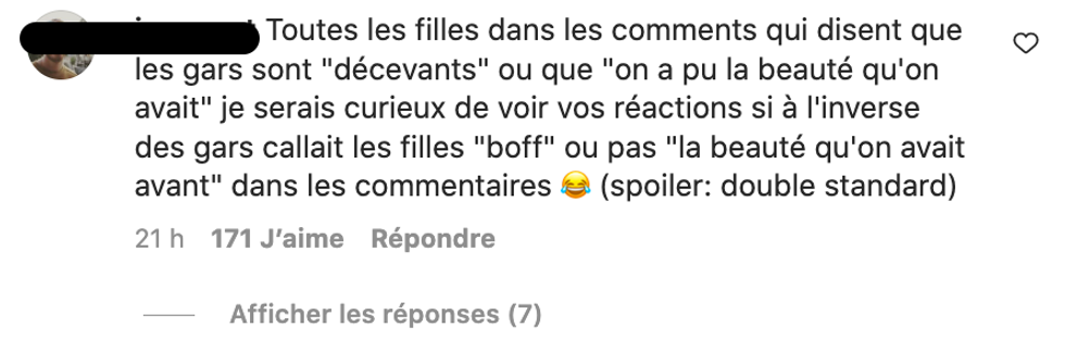 R\u00e9actions sur les candidats et candidates d'OD.