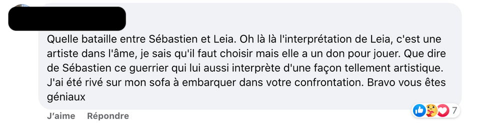 R\u00e9actions sur les Face-\u00e0-face \u00e0 R\u00e9volution.