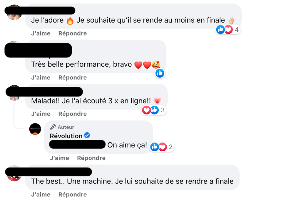 R\u00e9actions sur R\u00e9volution.