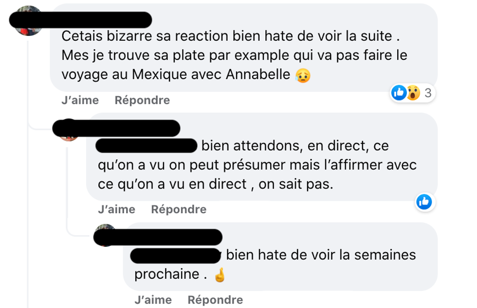 R\u00e9actions \u00e0 L'amour est dans le pr\u00e9 sur Facebook.