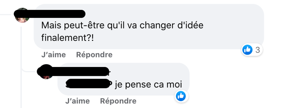 R\u00e9actions \u00e0 L'amour est dans le pr\u00e9 sur Facebook.