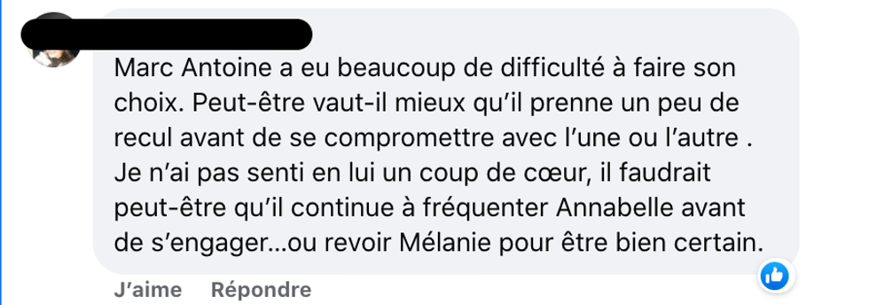 R\u00e9actions \u00e0 L'amour est dans le pr\u00e9 sur Facebook.