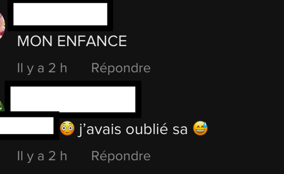 R\u00e9actions \u00e0 la vid\u00e9o sur TikTok.