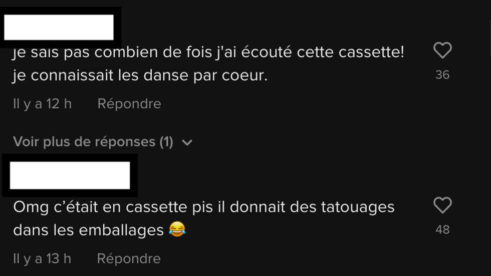 R\u00e9actions \u00e0 la vid\u00e9o sur TikTok.