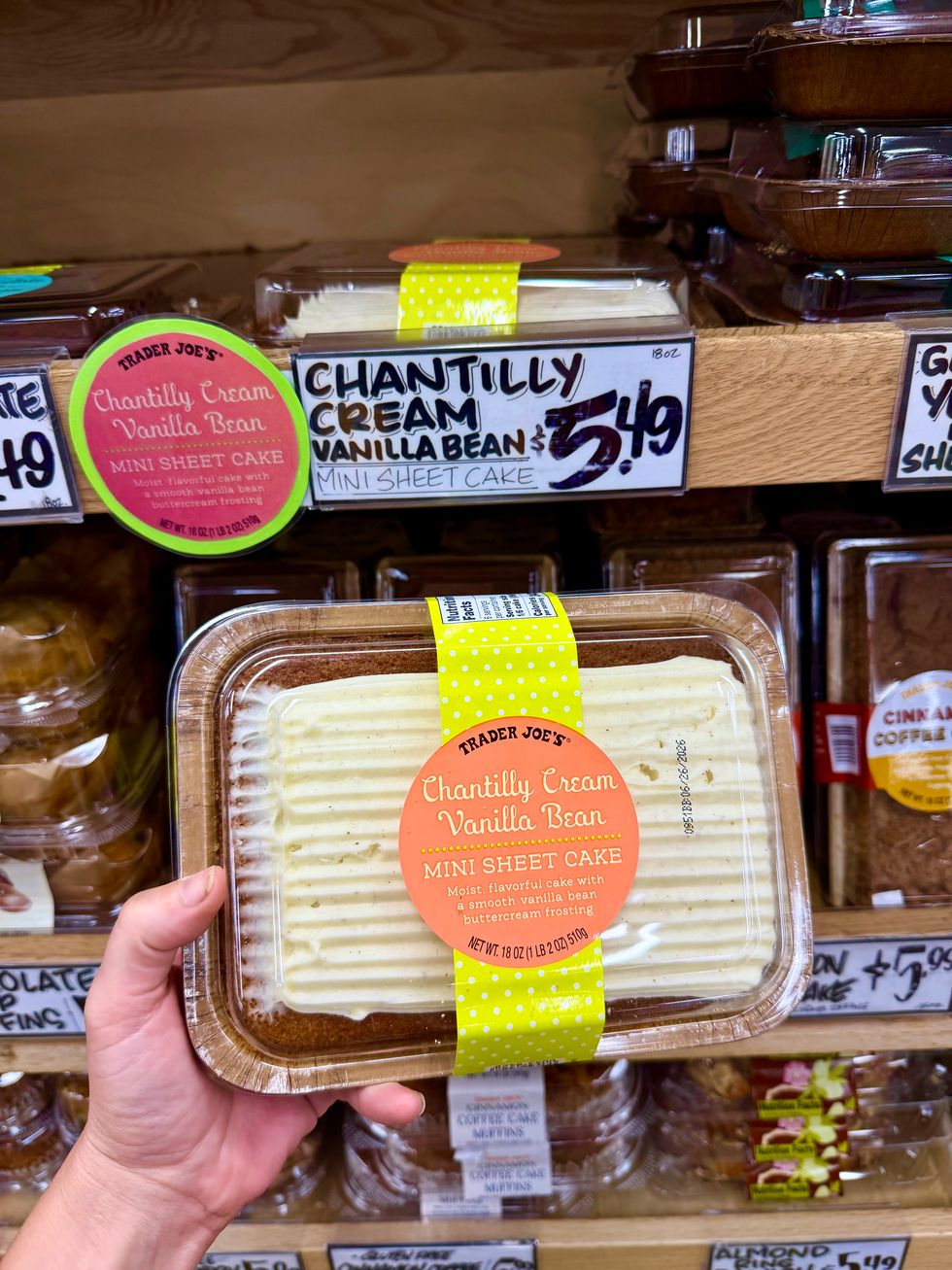 rader Joe's Chantilly cream vanilla bean