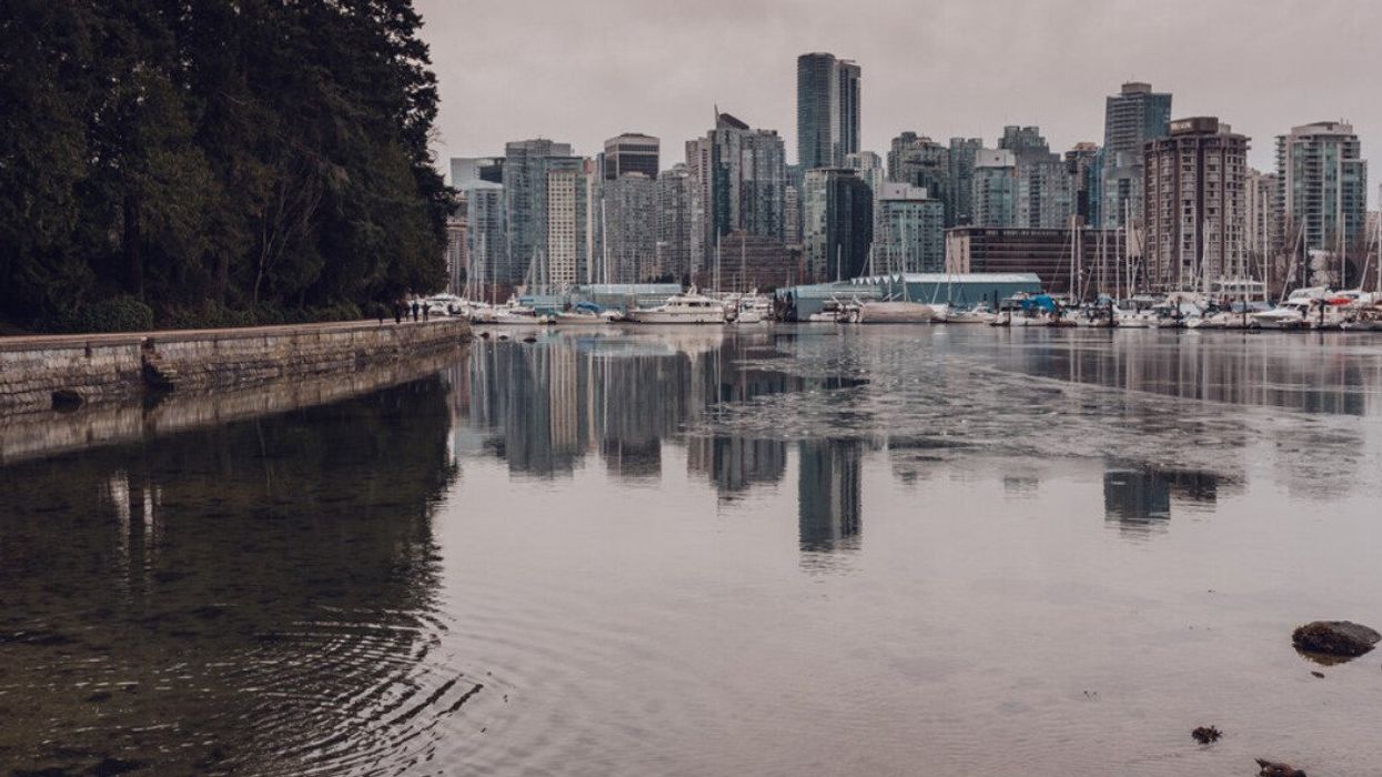 Rainy weather in Vancouver.