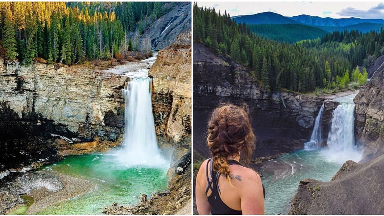 Ram Falls Has The Most Jaw-Dropping Waterfall In Alberta & It's So Easy To Get To