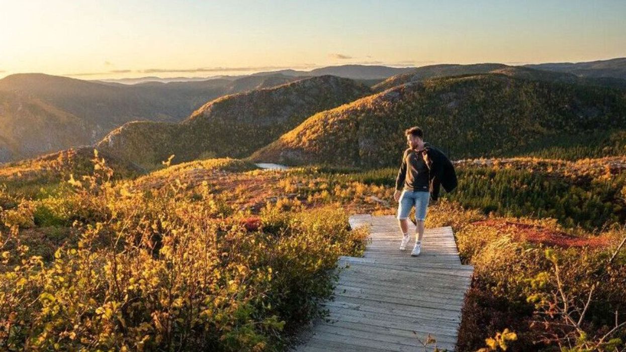 Randonnée pédestre au Mont-du-Lac-des-Cygnes.