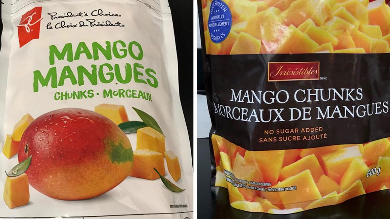 Rappel de mangues congelées au Canada à cause d'un virus