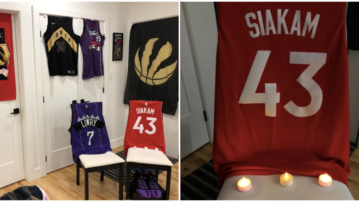 Raptors Game 7 Has People Decking Their Homes Out In Gear For Good Luck