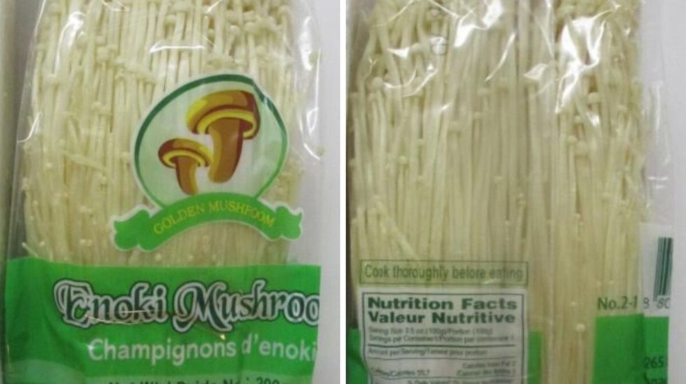 Recalled enoki mushrooms.
