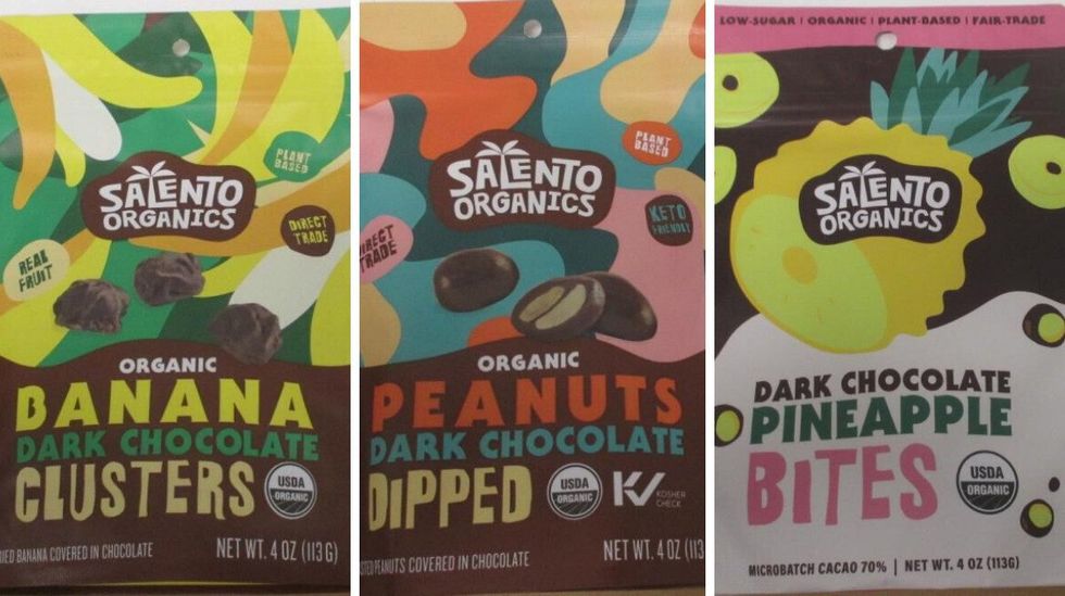 Recalled Salento Organics products.