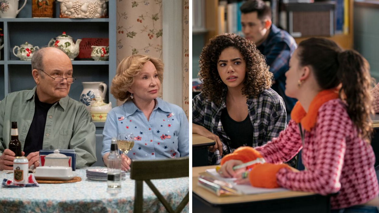 Red and Kitty Foreman characters in 'That '90s Show.' Antonia Gentry in 'Ginny & Georgia'.