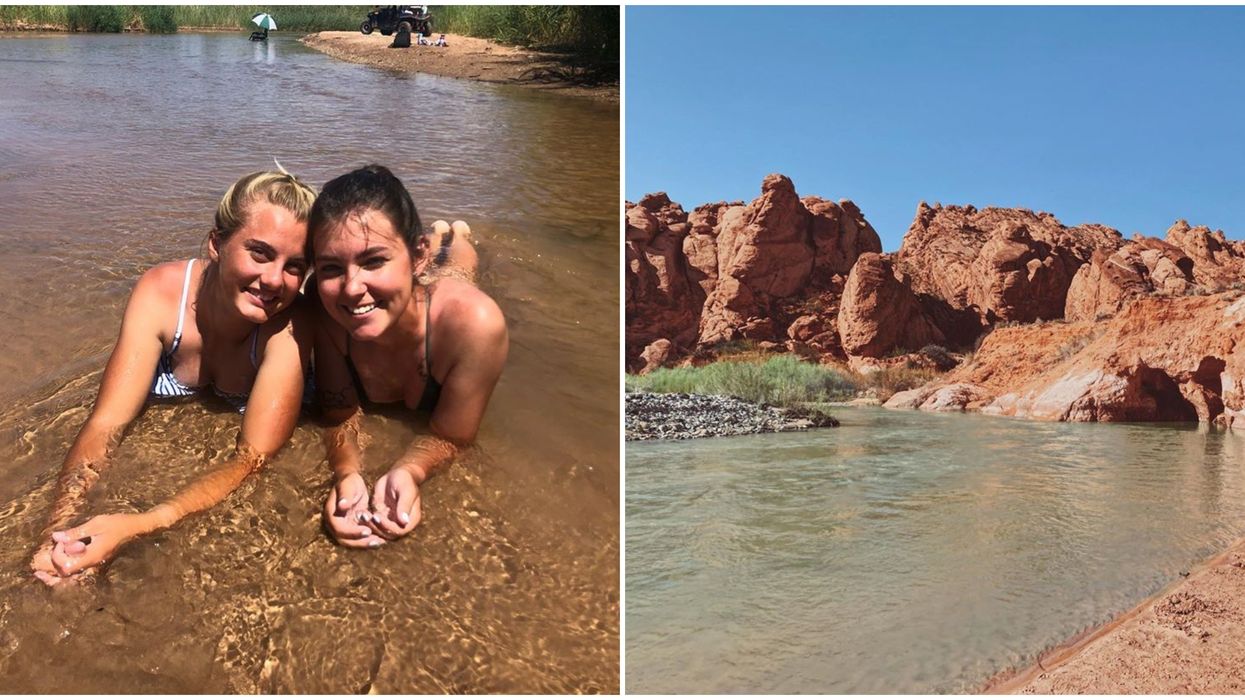 Red Cliffs Babylon Arch In Utah Hides A Dreamy River Beyond A Red Stone Archway