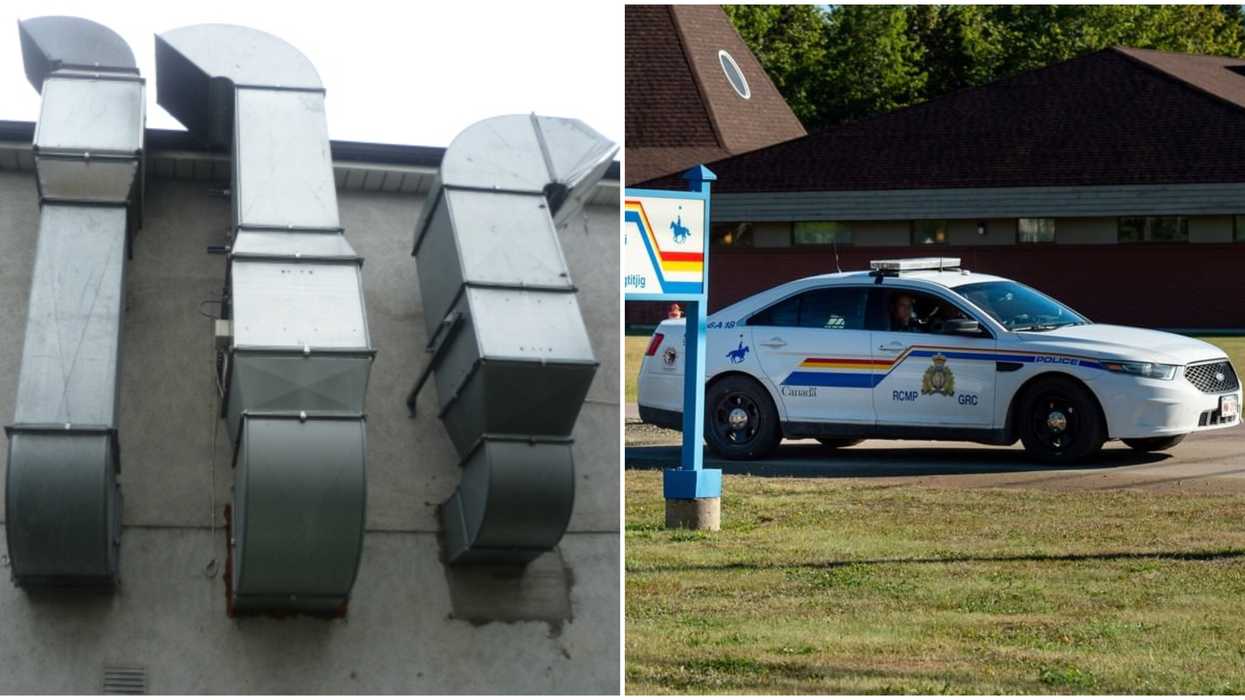 Red Deer Police Chase Ended With A Suspect Getting Stuck In An Elementary School Vent