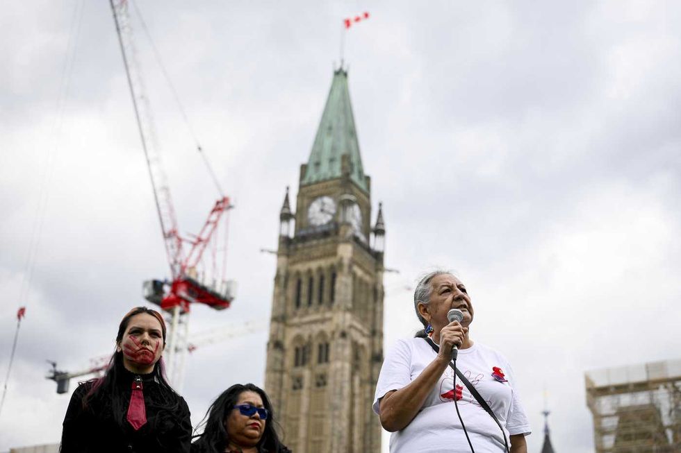 Red Dress Day vigil held on Parliament Hill
