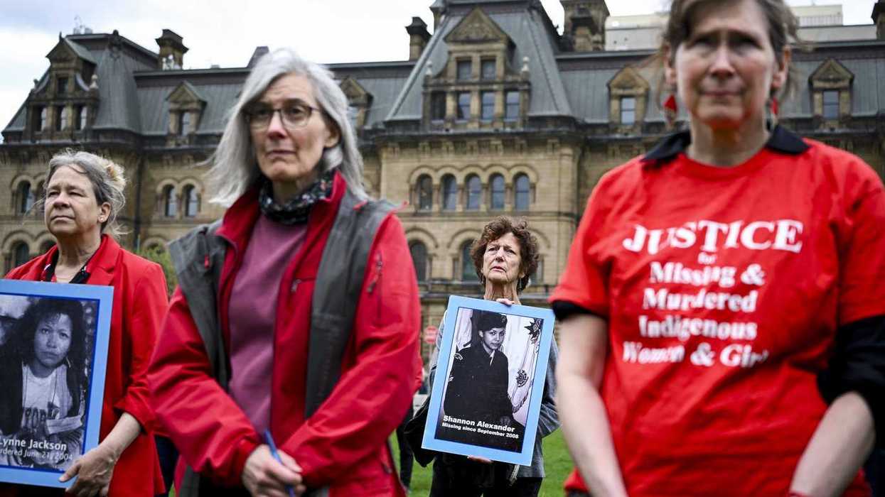 Red Dress Day vigil held on Parliament Hill