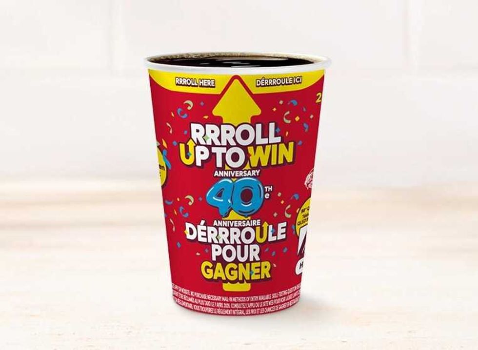 red tim hortons roll up to win paper cup for 2026