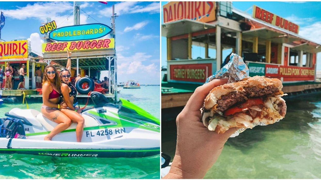 Reef Burger At Crab Island In Florida Is The Floating Eatery Of Your Dreams