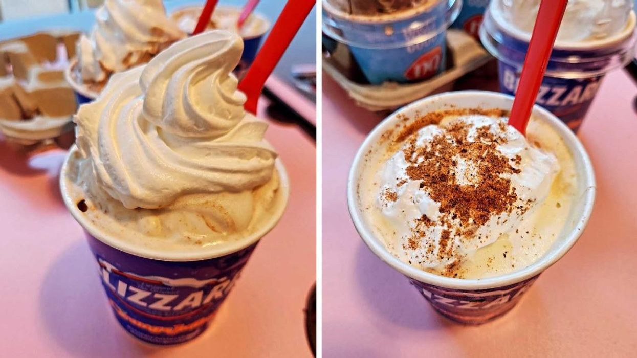 Reese’s Peanut Butter Cup Pie Blizzard Treat and Pumpkin Pie Blizzard Treat.