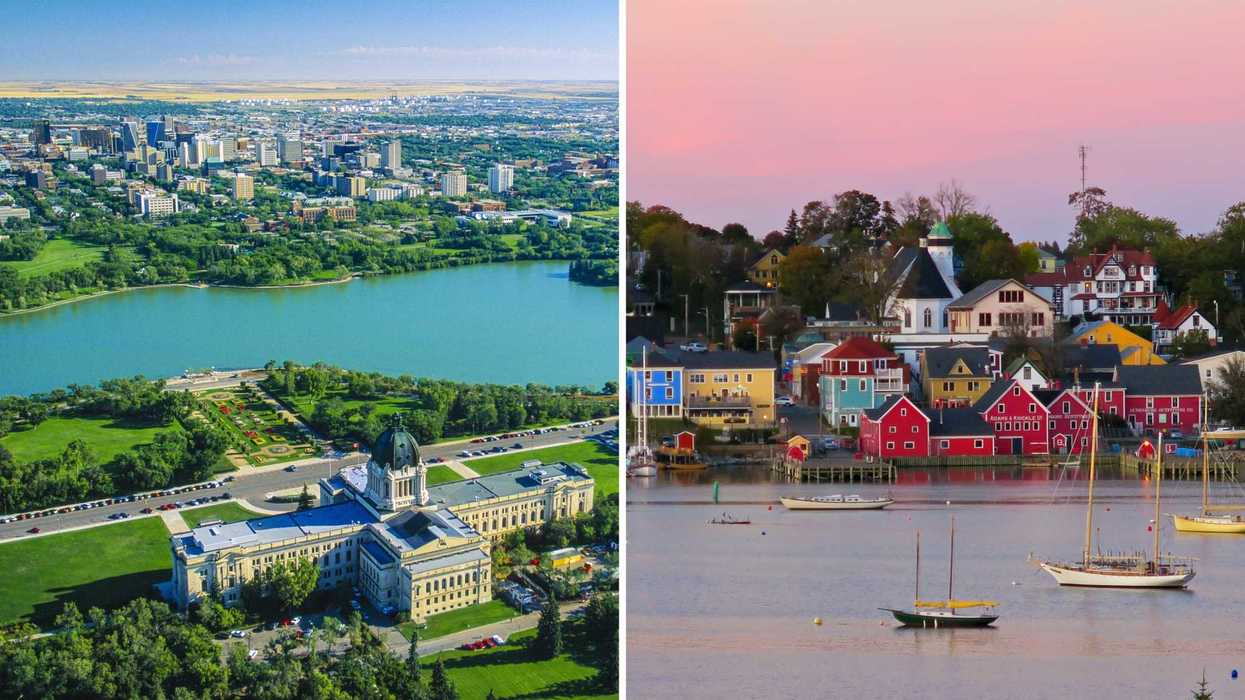 Regina. Droite : Nouvelle-Écosse.
