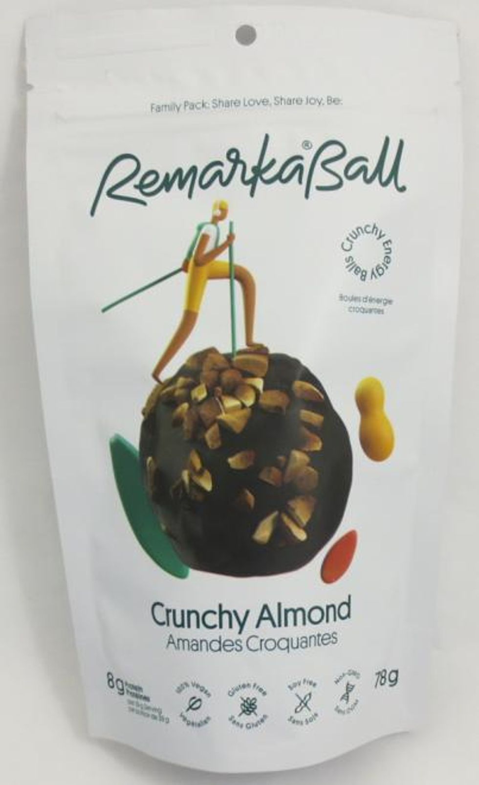 RemarkaBall Crunchy Almond energy balls.