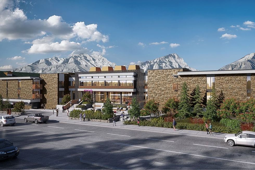 Rendering of Moxy Banff.