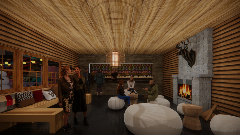 Rendering of the lodge.