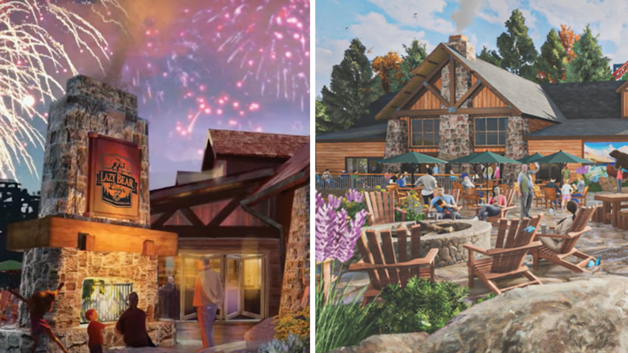 Rendering of what Canada's Wonderland's newest restaurant, Lazy Bear Lodge, will look like.