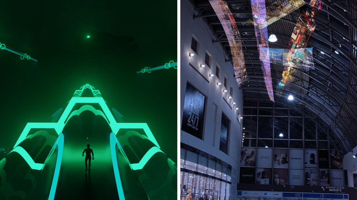 Renderings of a couple of the exhibits at Toronto's Nuit Blanche in 2022.