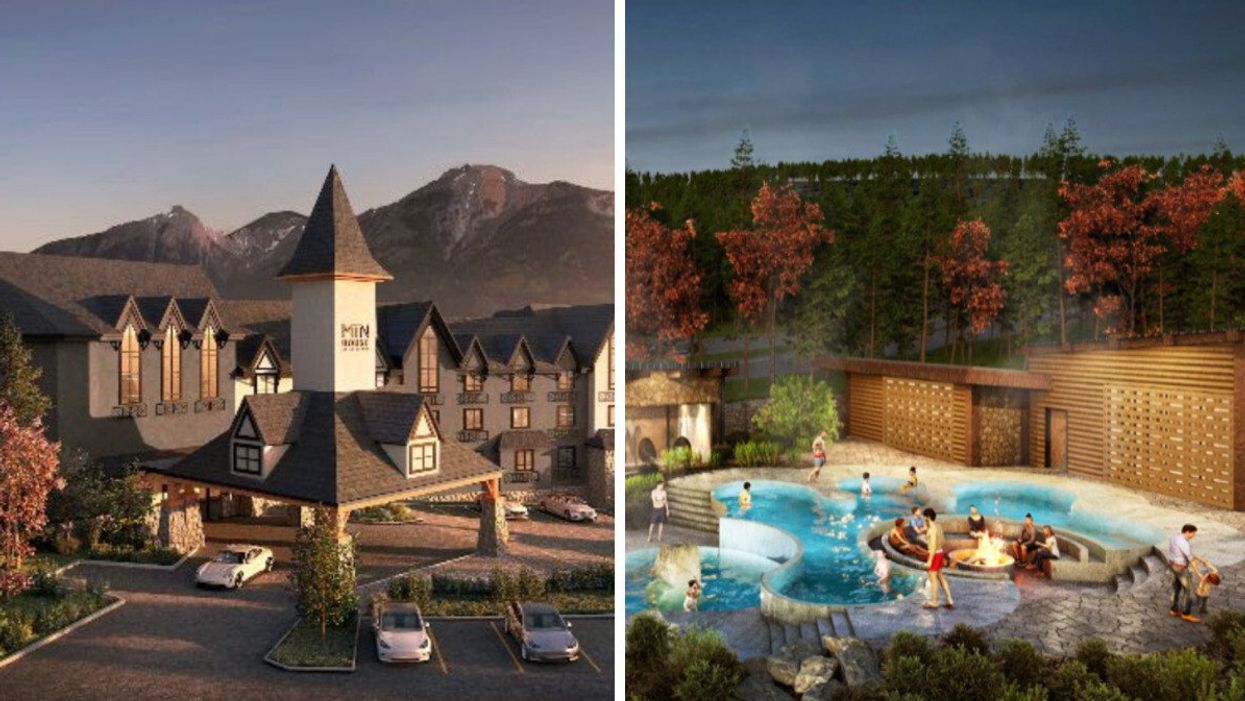 Renderings of MTN House and the Nordic spa.