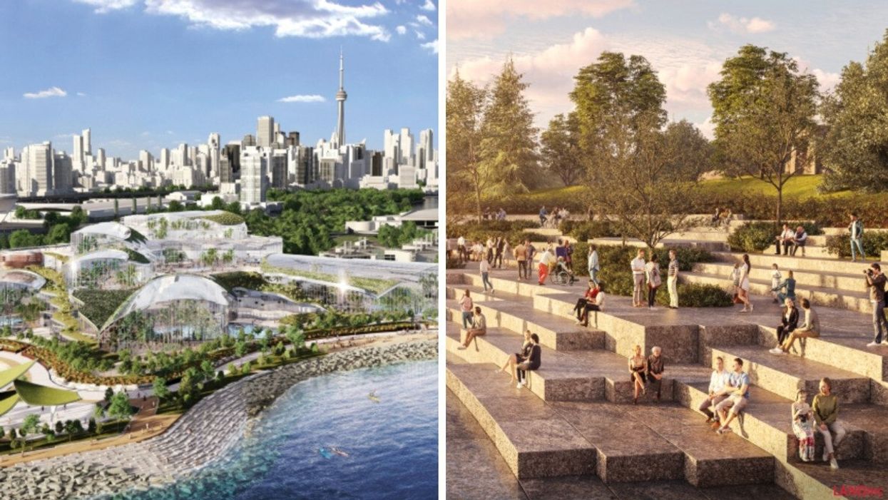 Renderings of the new Ontario Place.