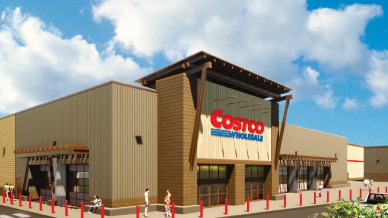 Renderings of the proposed new Costco store in Calgary.