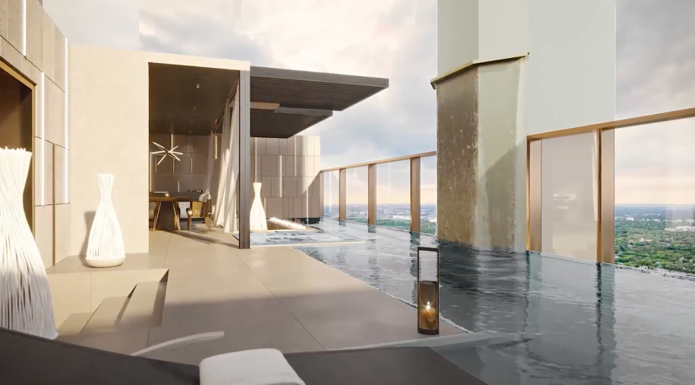 Renderings of the terrace.