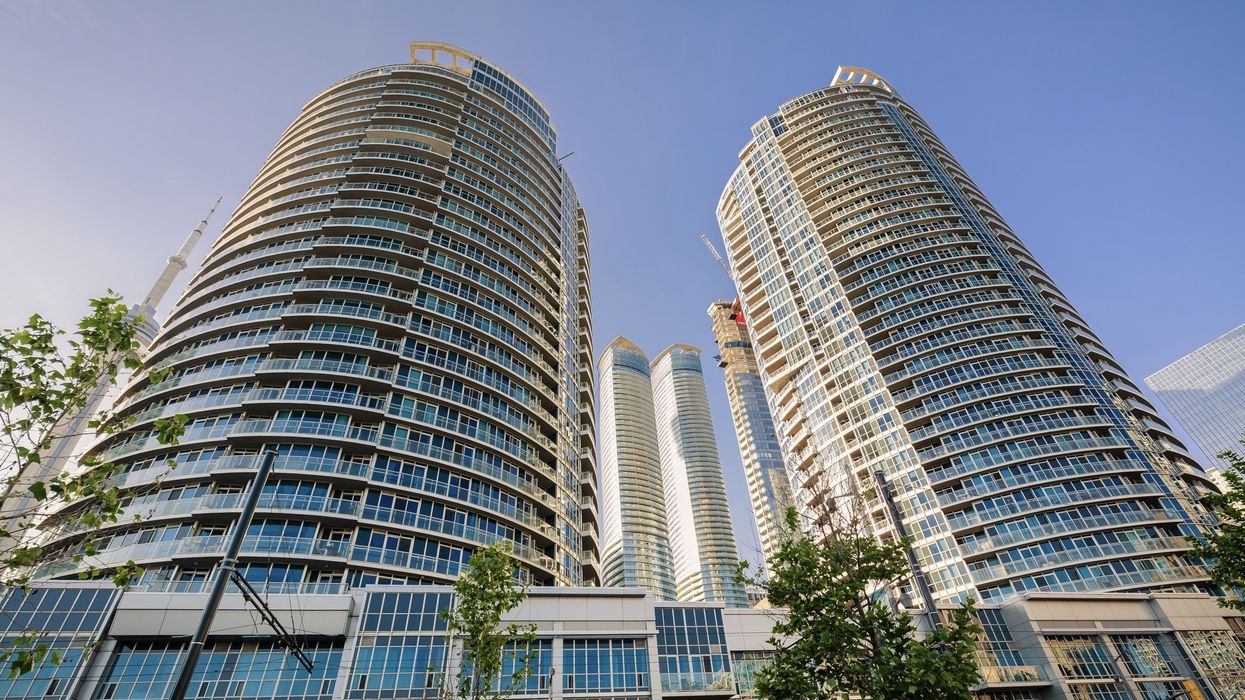 Residential condos in downtown Toronto.