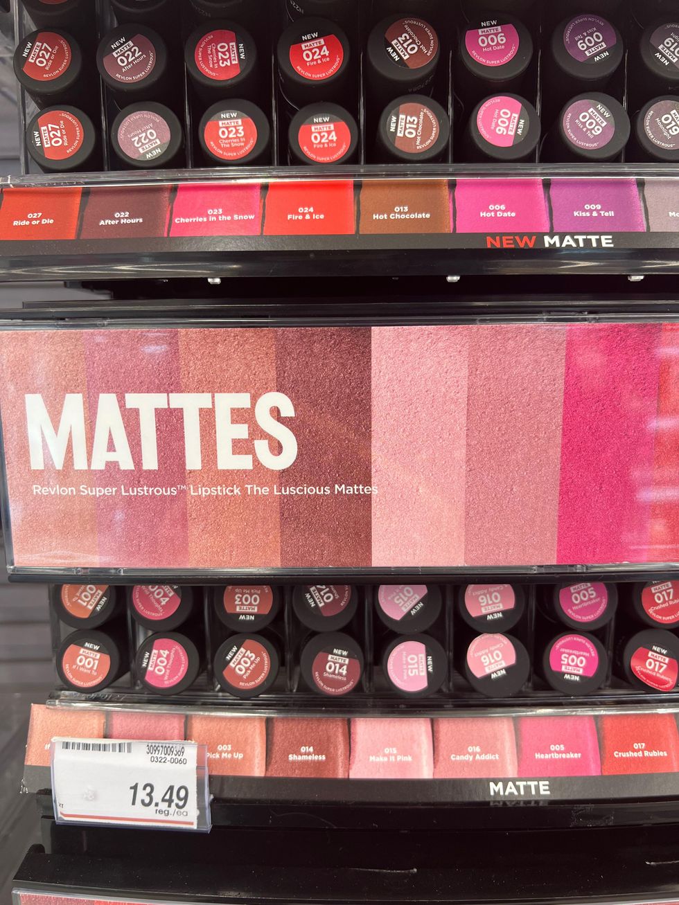 Revlon Super Lustrous Lipstick.