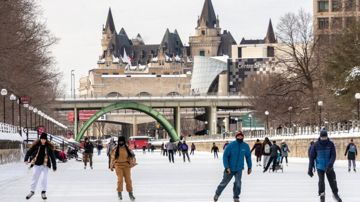 Rideau Canal Skateway in Ottawa.
