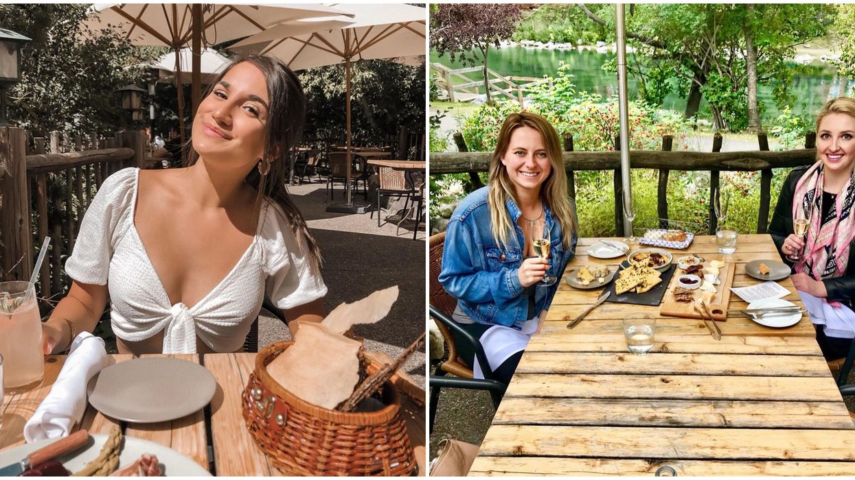 River Cafe In Calgary Has The Most Epic Patio & Picnic Garden
