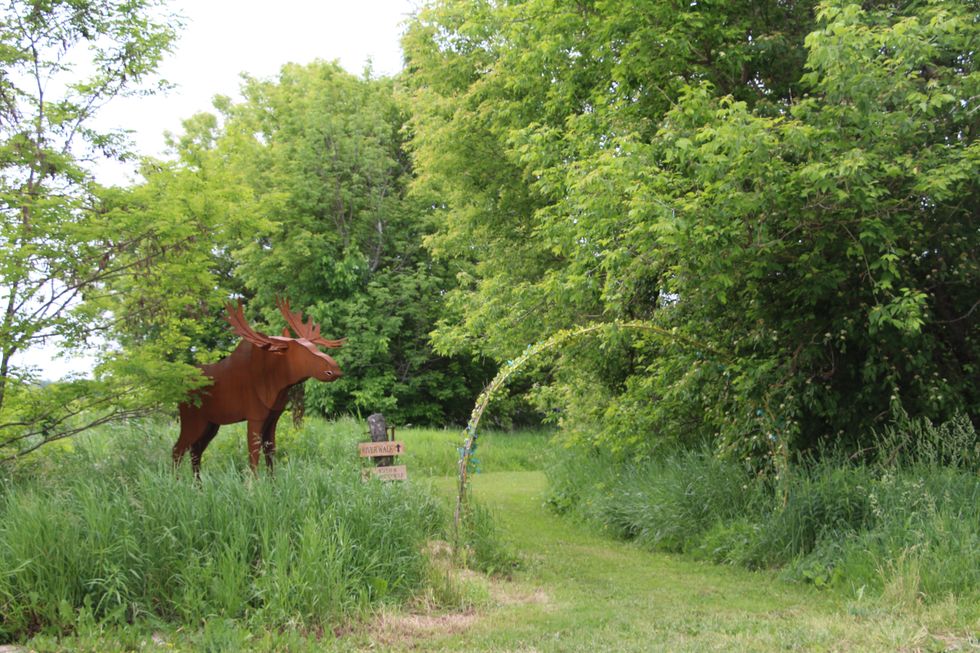 River walk entrance.