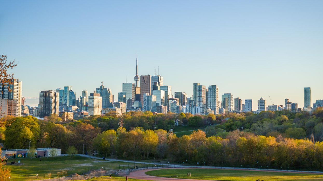 Riverdale Park overlooking Toronto.