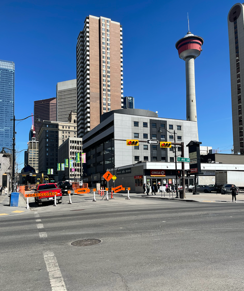 Road closures in Calgary