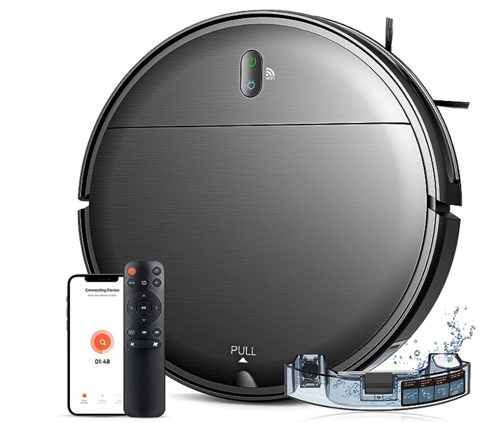 Robot aspirateur et serpill\u00e8re MAMNV.