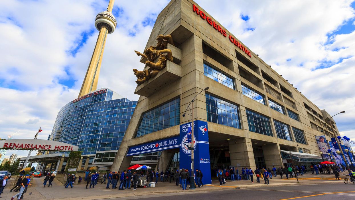 Rogers Centre during a summertime Blue Jays game.
