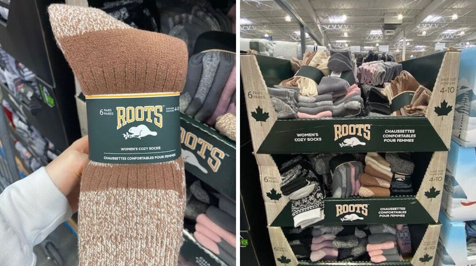 Roots Women's Cozy Socks at Costco.