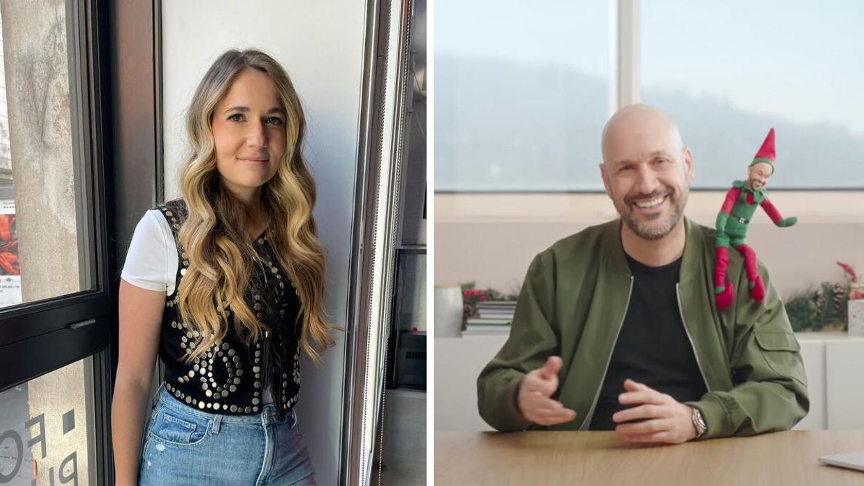 Rosalie Vaillancourt. Droite : Martin Matte, le porte-parole de Maxi.