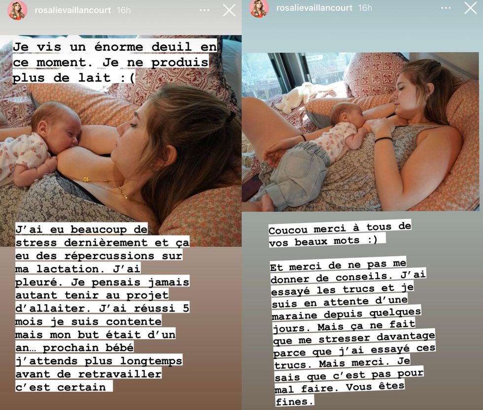 Rosalie Vaillancourt et l'allaitement.