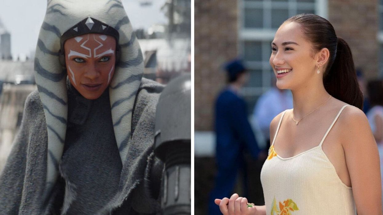 Rosario Dawson as Ahsoka Tano in "Star Wars: Ahsoka" on Disney+. Lola Tung as Belly in "The Summer I Turned Pretty" Season 2 on Prime Video.