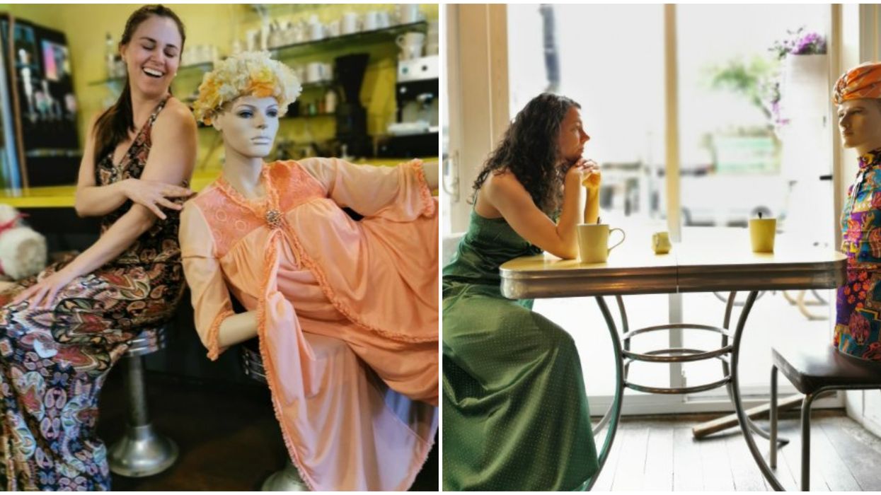Roundel Cafe Vancouver Uses Mannequins To Make People Physically Distance (PHOTOS)