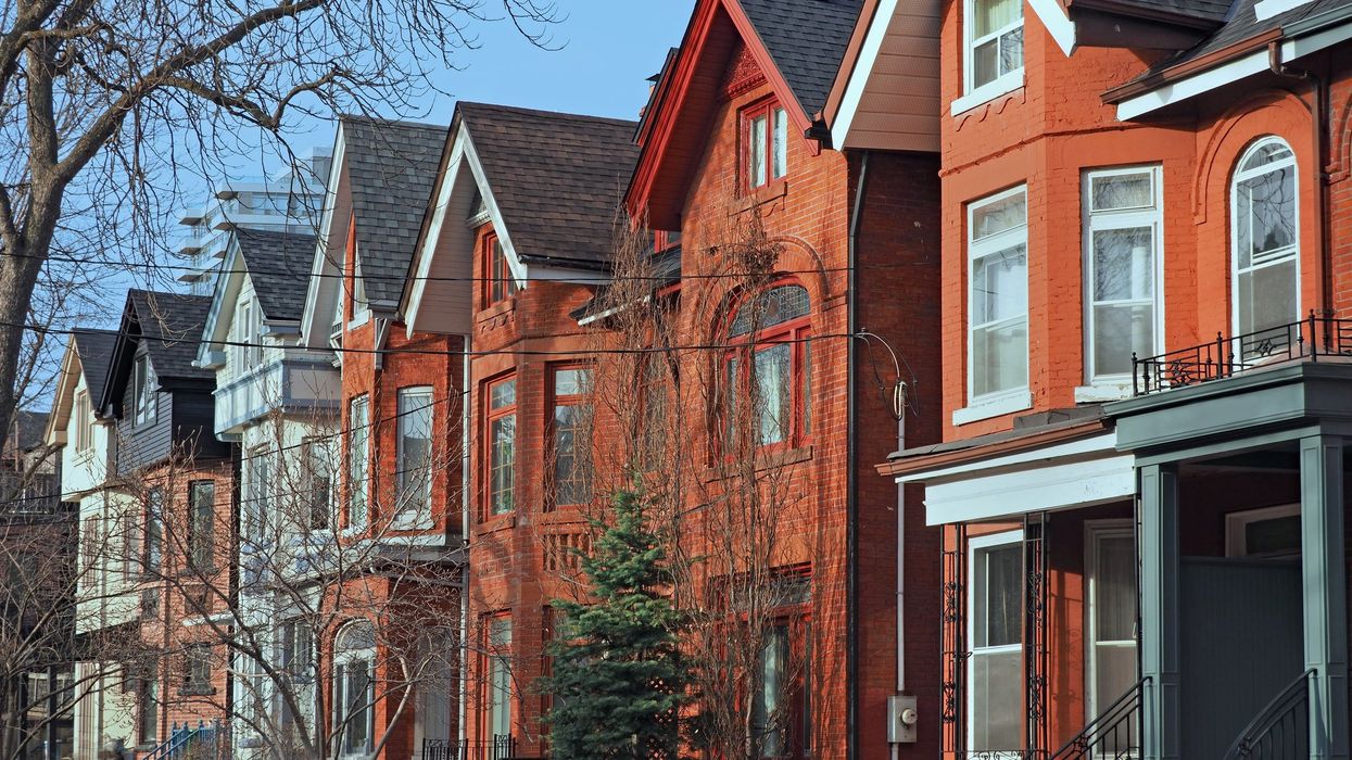 Rows of houses in Toronto.